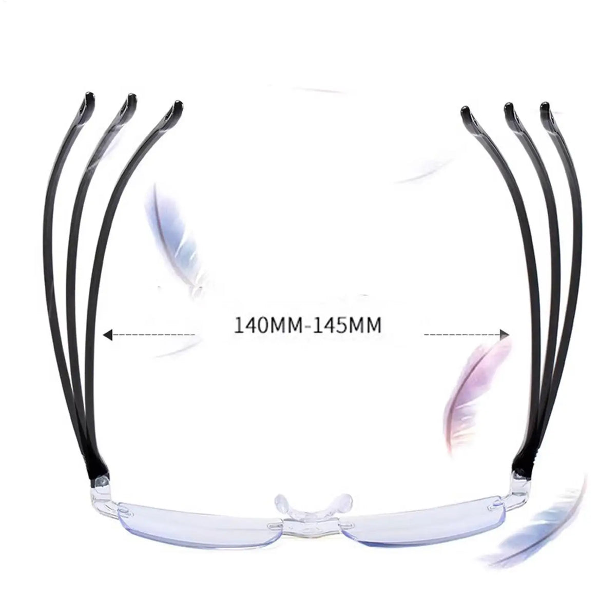 Smart Autofocus Reading Glasses – Anti Blue Light Rimless Reading Glasses Babs