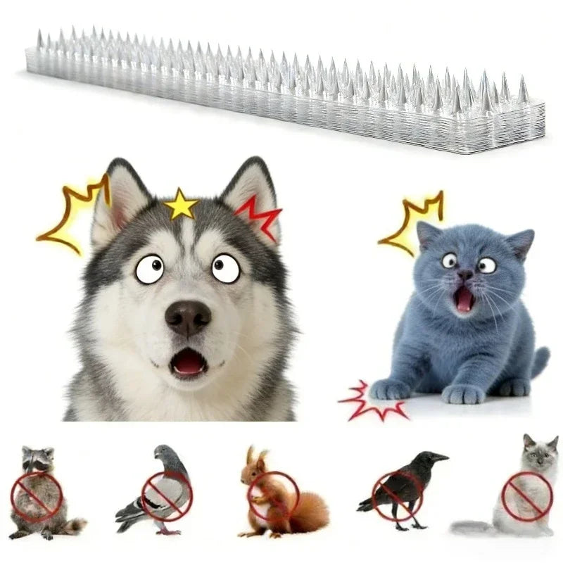 Bird Repeller Spikes 12CM – Fence & Wall Animal Deterrent Strips Bird Deterrent Spikes Babs