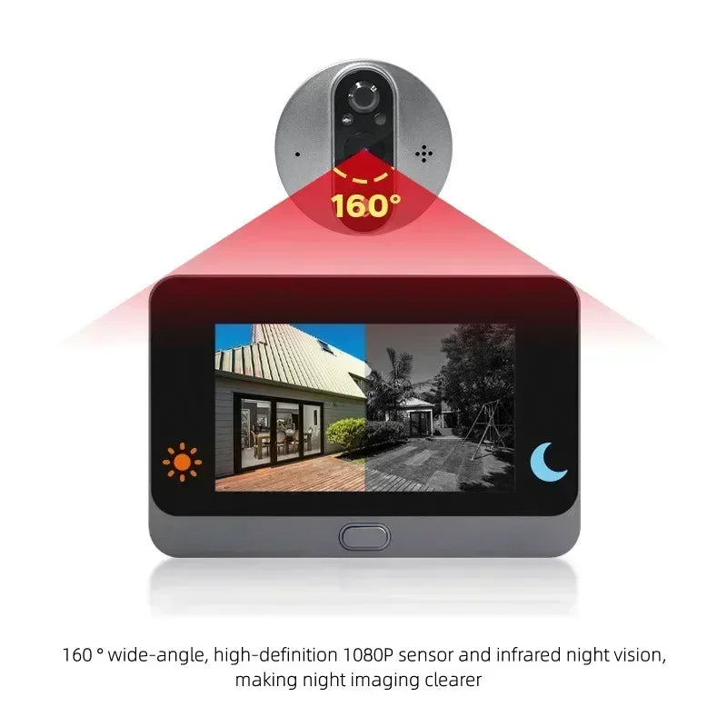 WiFi Smart Video Doorbell 4.3" 1080P Night Vision TUYA PIR Smart Video Doorbell Babs