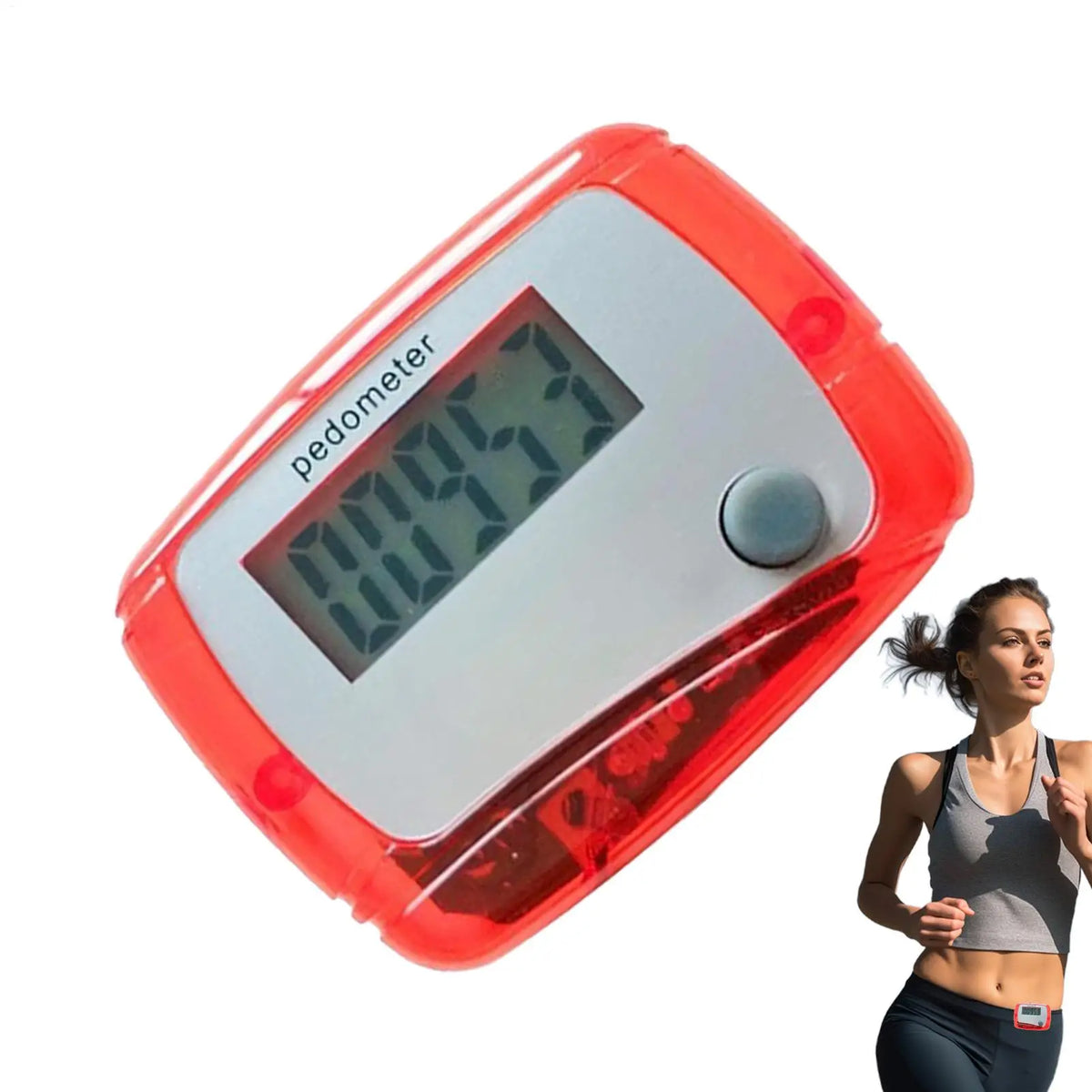 Clip-On Step Counter Walking Pedometer for Fitness & Travel Walking Pedometer Babs