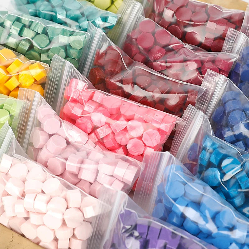 100Pcs Retro Colored Wax Seal Beads – Wedding & Scrapbooking Wax Seal Beads Babs
