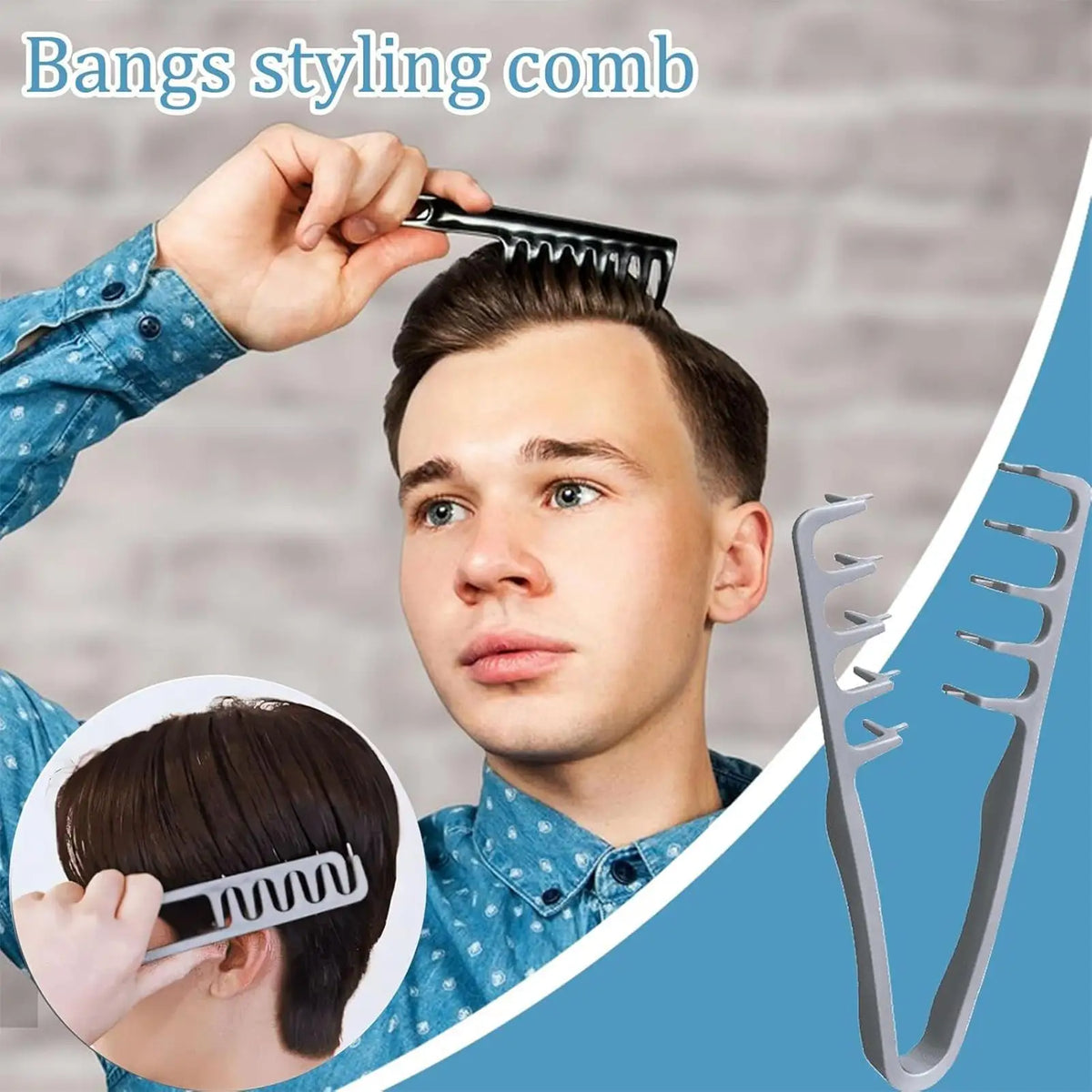 Wide Tooth Volumizing Hair Comb – Detangling Styling Tool Hair Styling Comb Babs