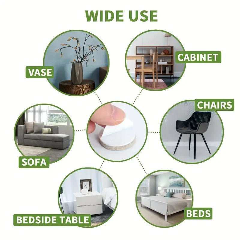 Self-Adhesive Felt Furniture Pads – Floor Scratch Protectors Furniture Floor Pads Babs