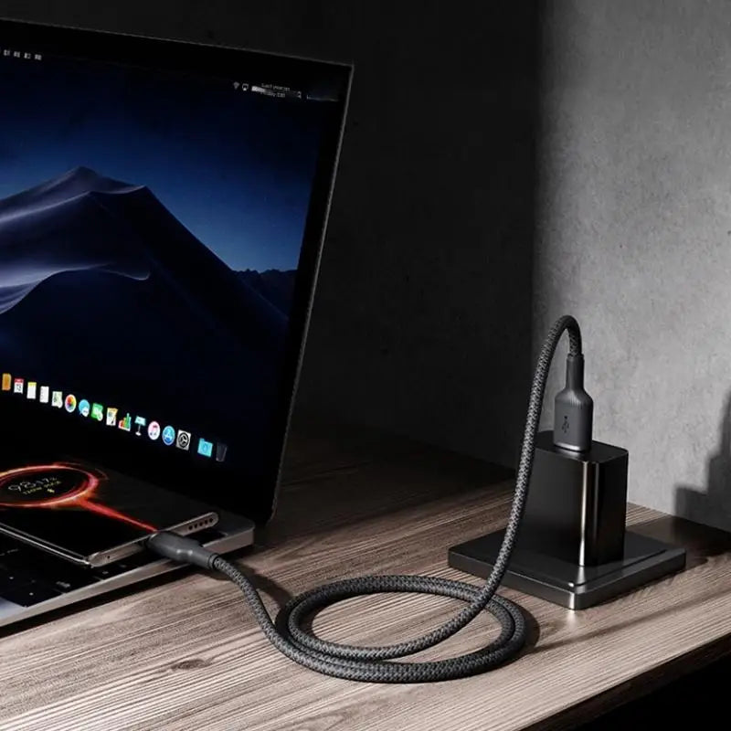 USB to USB-C Braided Cable – 6A 100W Fast Charging & Data Sync USB-C Charging Cable Babs