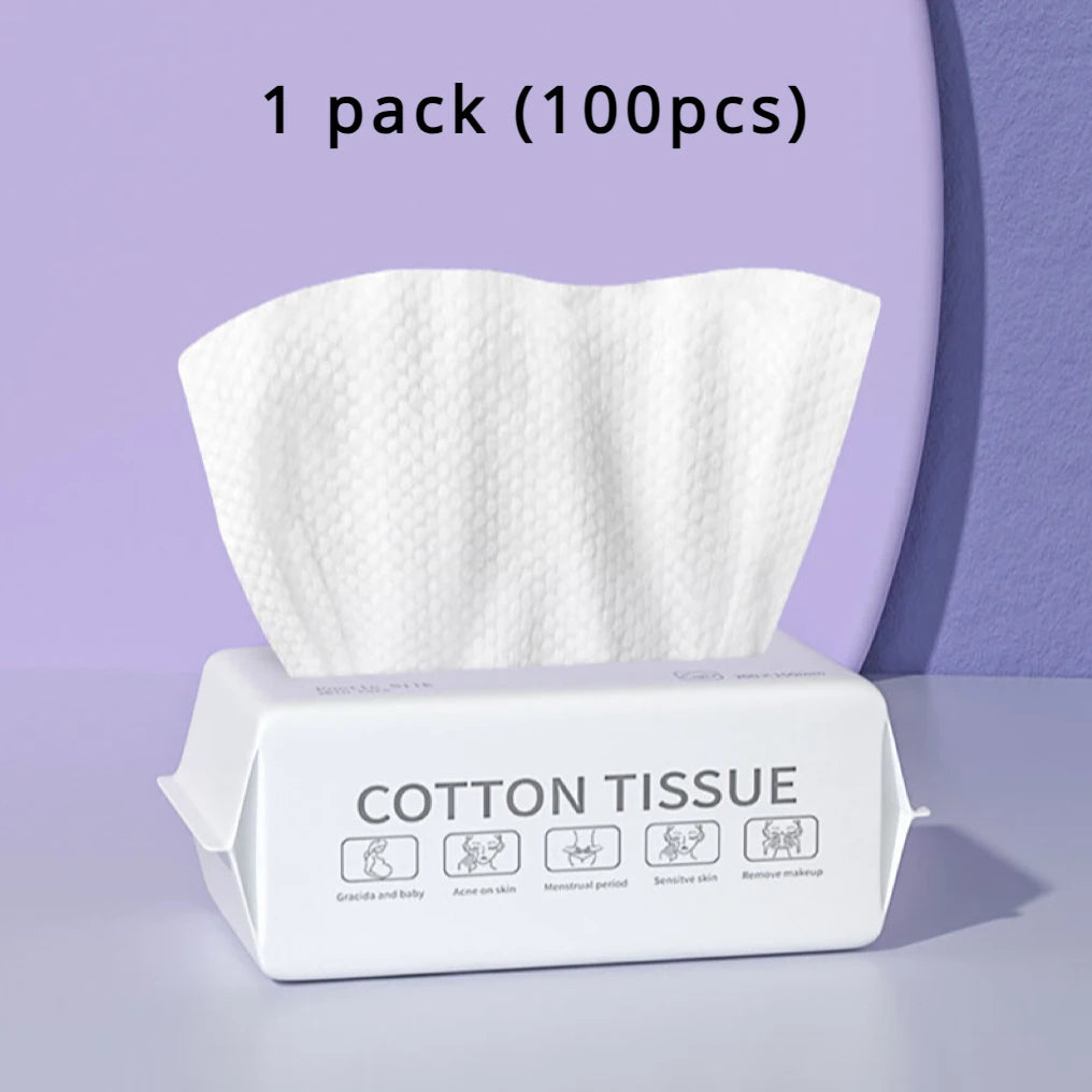Disposable Face Towels – Soft Plant Cotton, 50/100 Pack Disposable Face Towels Babs 100P 15x20cm