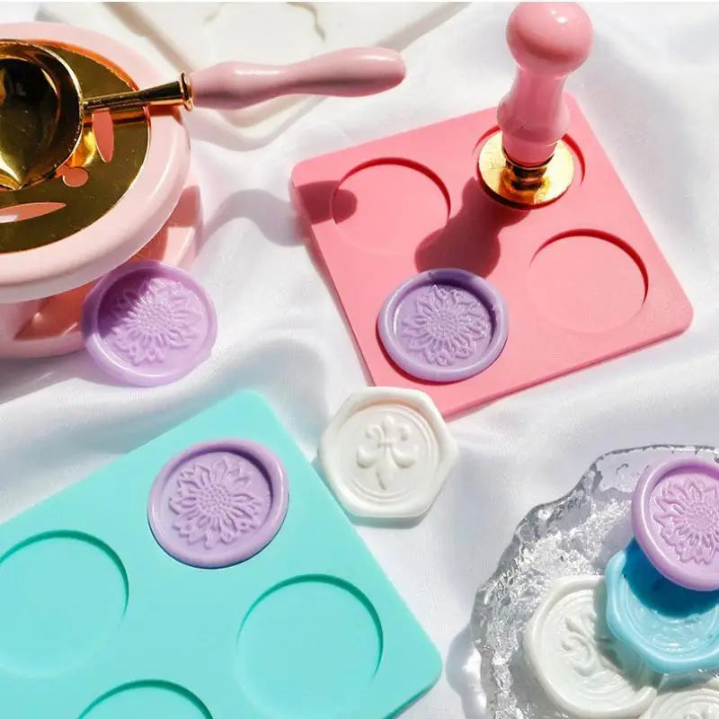 Wax Seal Stamp Silicone Mold Pad | 25mm DIY Craft Tool Wax Seal Mold Pad Babs