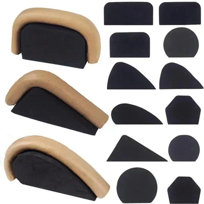 Pottery Mug Handle Molds Set of 12 – DIY Clay Ceramic Tools Pottery Mold Set Babs 12pcs