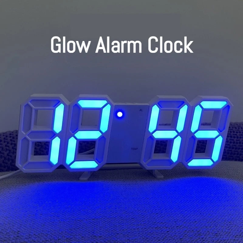 3D LED Digital Alarm Clock – Time, Date & Temperature LED Alarm Clock Babs
