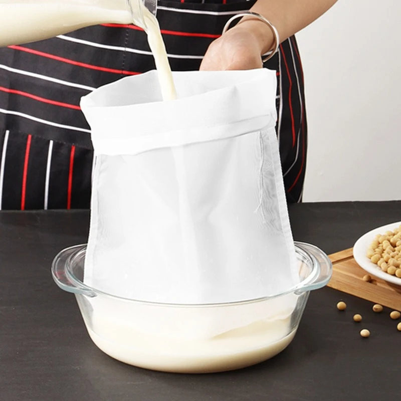 Reusable Nylon Mesh Filter Bags – Soy Milk & Juice Strainer Mesh Strainer Bag Babs