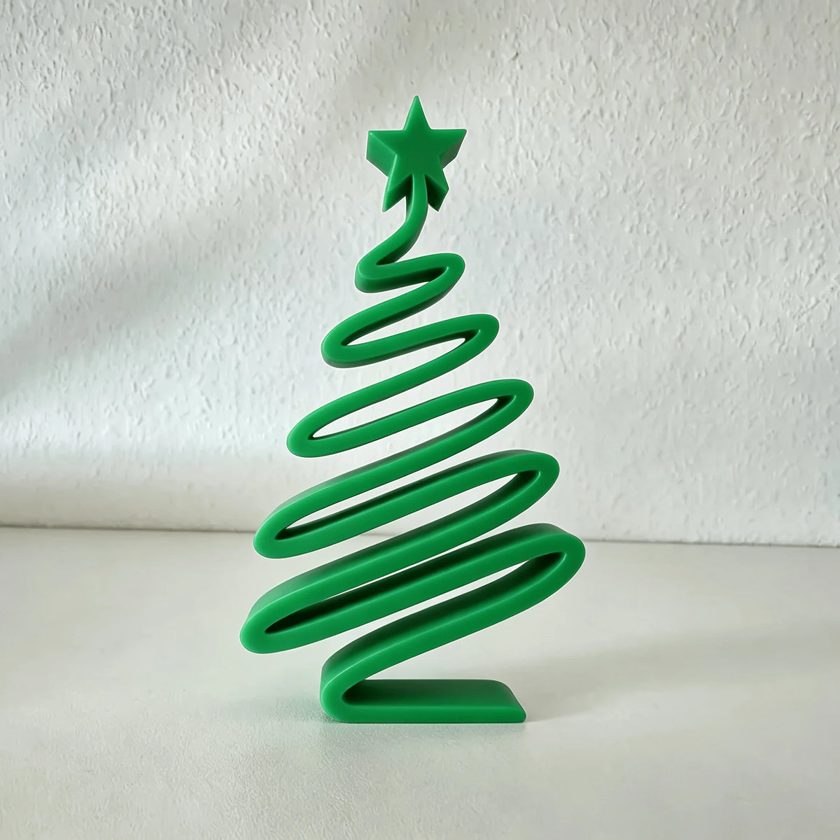 3D-Printed Minimalist Christmas Tree Ornament | Tabletop Decor Christmas Tree Ornament Babs Green 1Pc