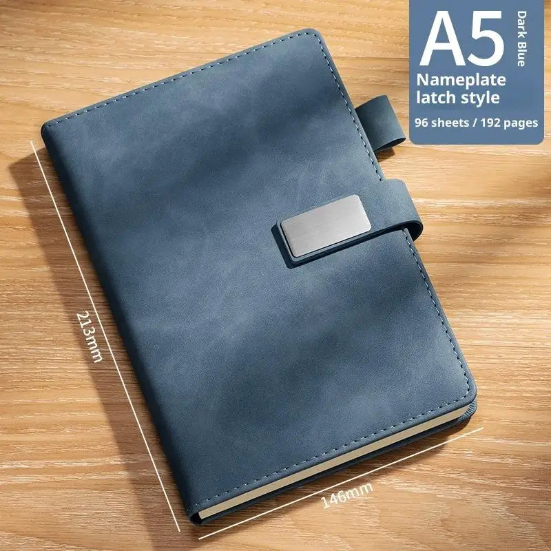 Vintage A5 Soft Leather Notebook – Business & College Journal