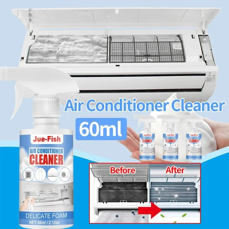 AC Foam Coil Cleaner Spray – No-Rinse Formula, 60ml AC Coil Cleaner Spray Babs