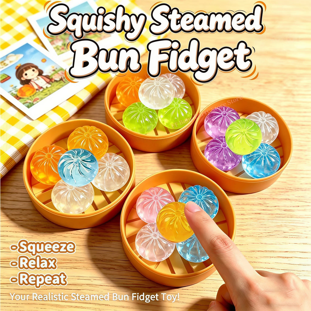 Mini Dumpling Squishy Toy Set – Squeeze Fidget Sensory Gift Squishy Fidget Toy Babs