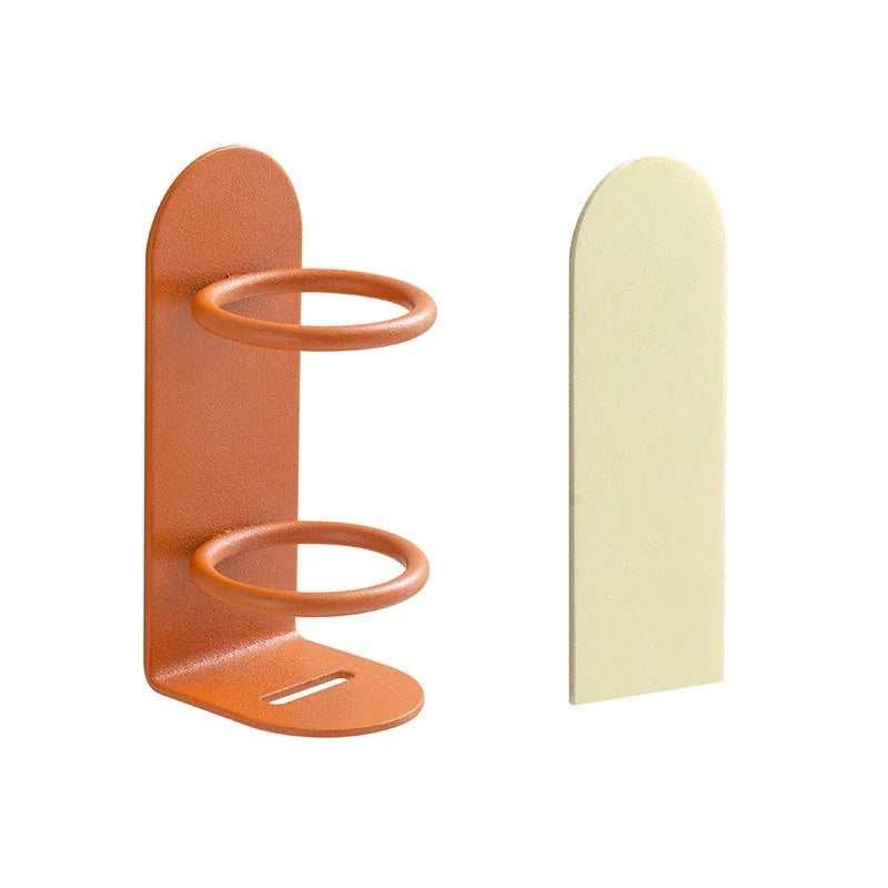 Wall Mounted Electric Toothbrush Holder – Self-Adhesive Metal Toothbrush Wall Holder Babs Orange