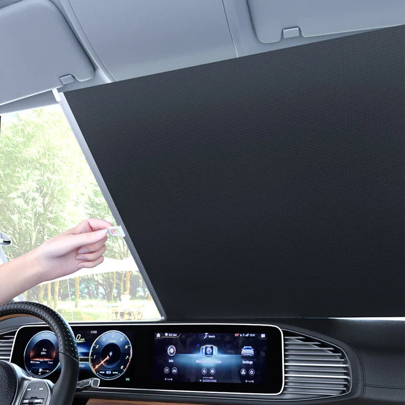 Foldable Car Window Sun Shade Curtain – UV & Heat Block Car Window Sun Shade Babs