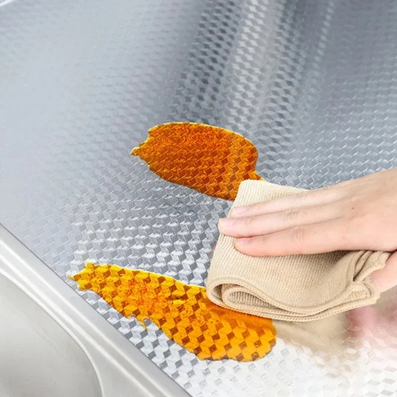 Kitchen Aluminum Foil Self-Adhesive Sticker – Oil & Heat Resistant Kitchen Wall Sticker Babs