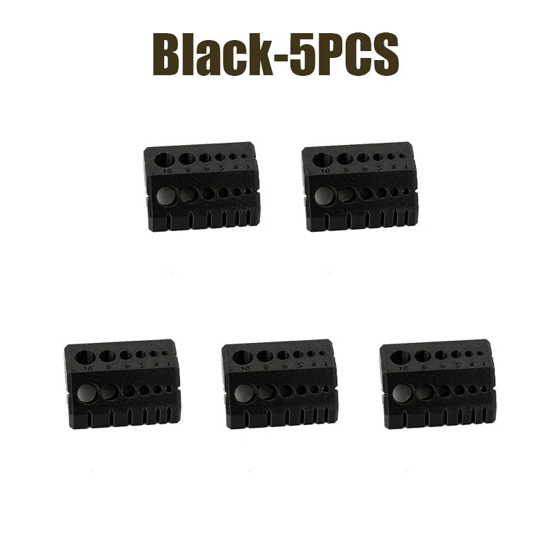 3D Printed Drill Guide Digital Scale Precision Hole Locator Drill Guide Tool Babs Black 5PCS