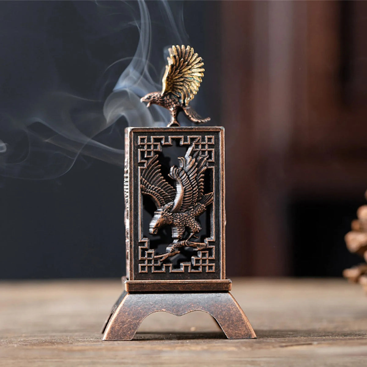 Chinese Style Zinc Alloy Incense Burner & Aromatherapy Holder Incense Burner Babs A