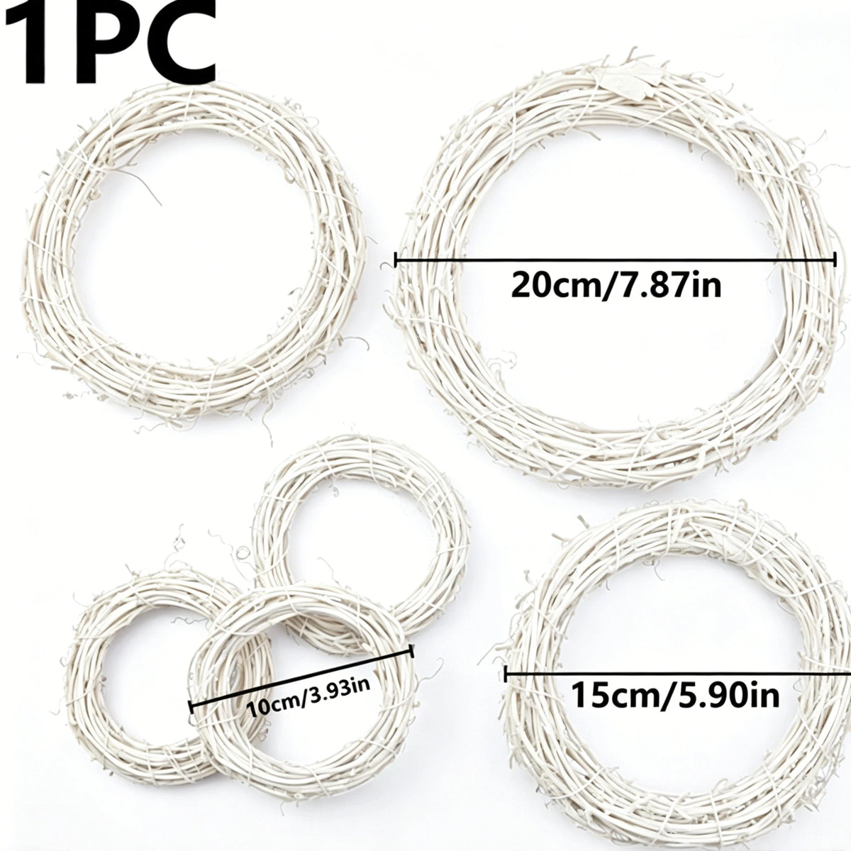 Artificial Rattan Wreath – Wedding, Halloween & Home Décor Decorative Wreath Babs