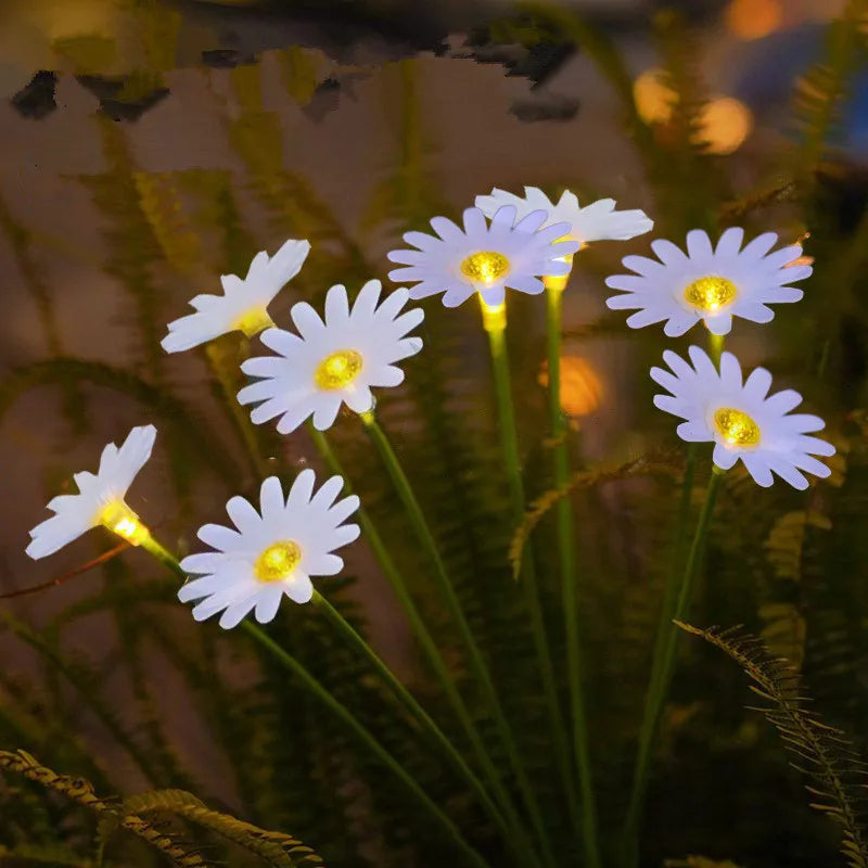 Solar Daisy LED Garden Lawn Light – Outdoor Flower Decor Solar Garden Light Babs