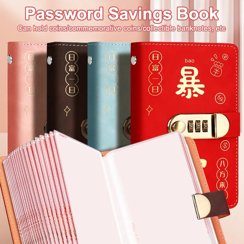 200 Envelope Money Saving Challenge Binder with Password Lock Savings Challenge Binder Babs