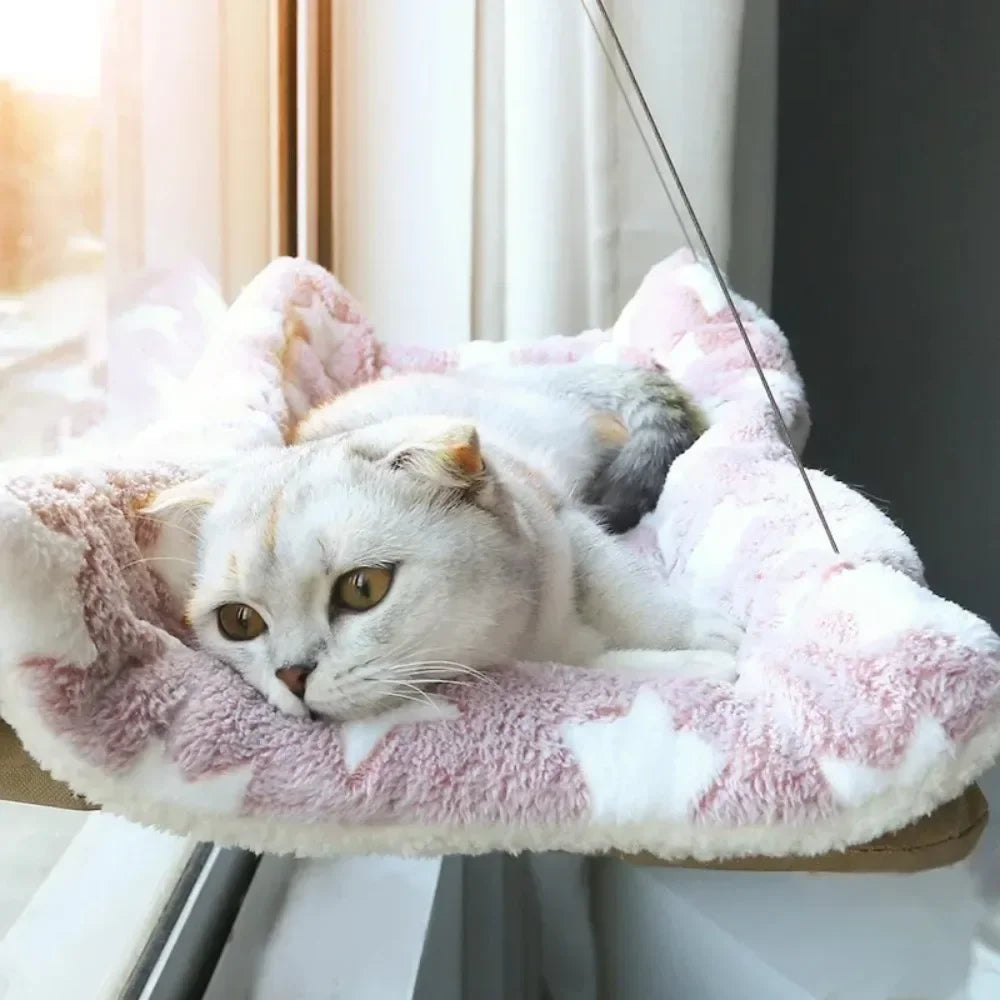 Cat Window Hammock Bed – Oxford Fabric, Suction Cup Mount, 44 lb Cat Window Hammock Babs
