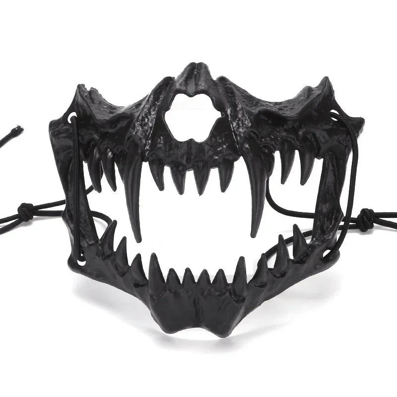 Halloween Skull Half Face Mask – Cosplay & Costume Prop Costume Face Mask Babs