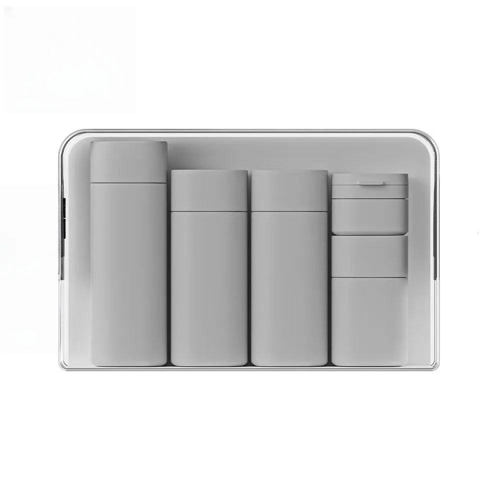Silicone Travel Bottles Set – Refillable Squeeze Containers Travel Bottle Set Babs Grey