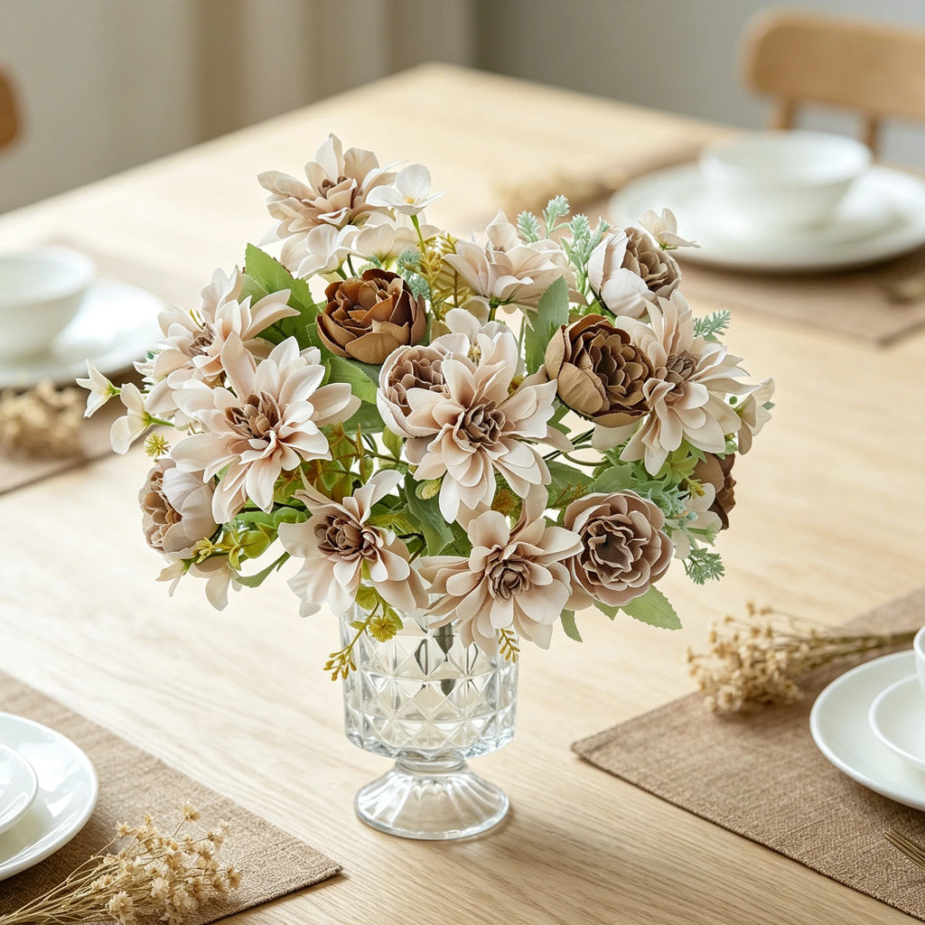 Silk Dahlia Peony Artificial Flowers – Wedding & Home Décor Artificial Silk Flowers Babs