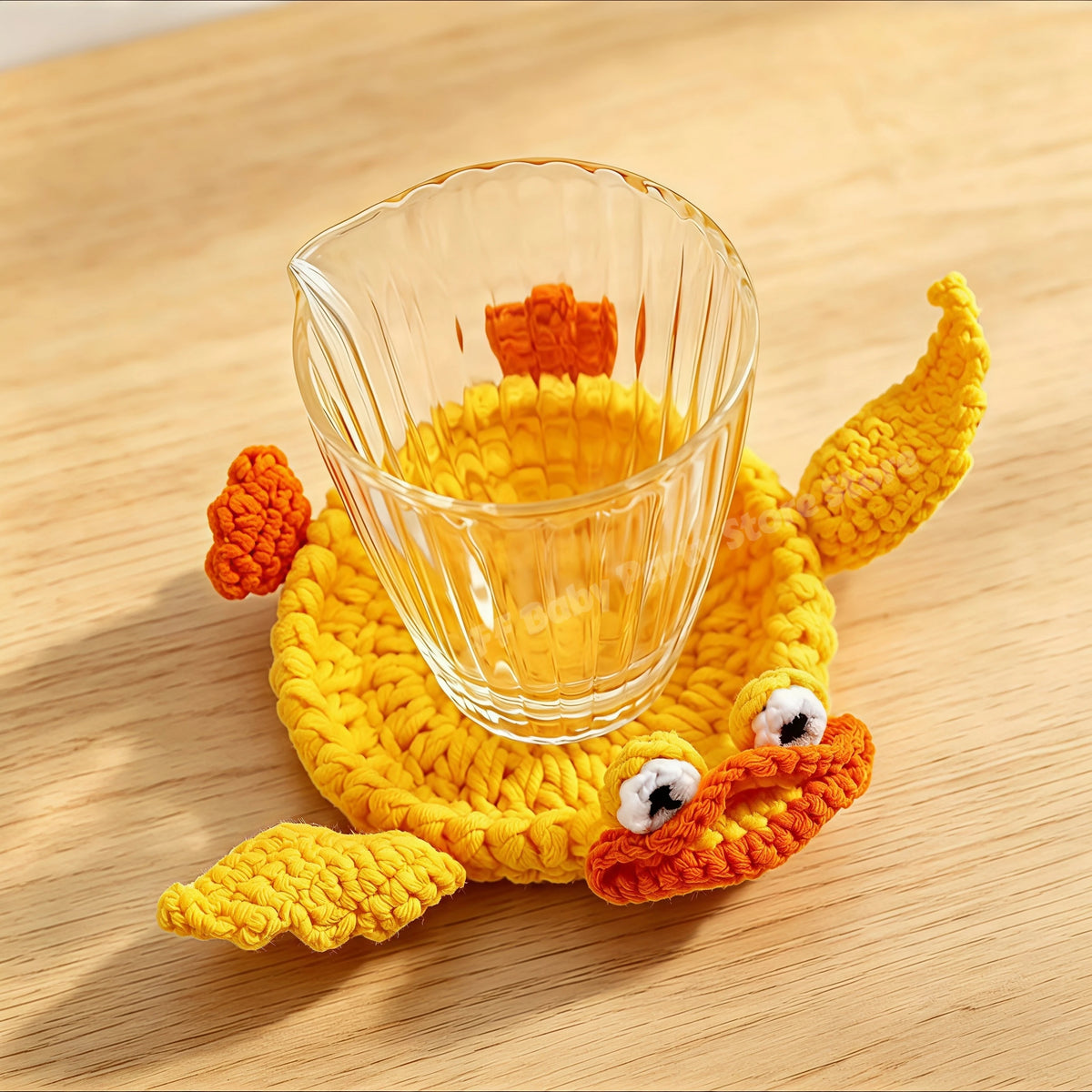 Handmade 3D Crochet Lizard Coaster – Cute Animal Cup Mat Crochet Animal Coaster Babs