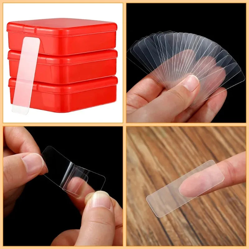 Reusable Double-Sided Adhesive Tape – Clear No-Trace Wall Mount Mounting Adhesive Tape Babs