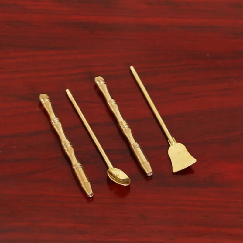 2-Piece Copper Incense Tool Set – Scoop & Spatula Incense Tool Set Babs