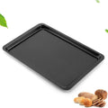 14-Inch Non-Stick Carbon Steel Rectangle Baking Tray Pan Non-Stick Baking Pan Babs Black