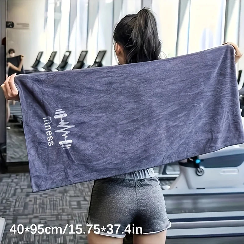 Super Absorbent Embroidered Sports Towel – Quick Dry Fitness Sports Fitness Towel Babs
