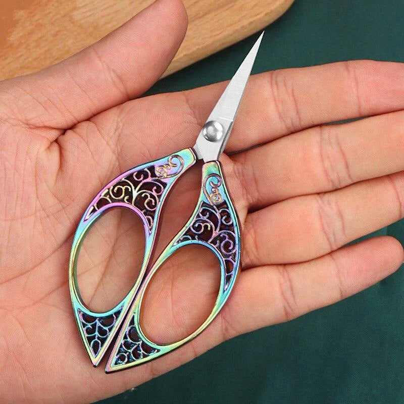 Retro Stainless Steel Embroidery Scissors – Sewing Tailor Shears Embroidery Scissors Babs Multicolor