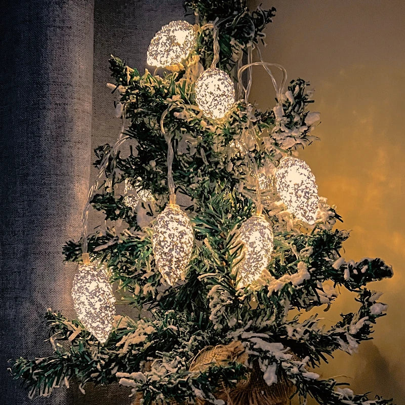 Pine Cone String Lights 1.6M 10 LED Christmas Fairy Lights Christmas String Lights Babs