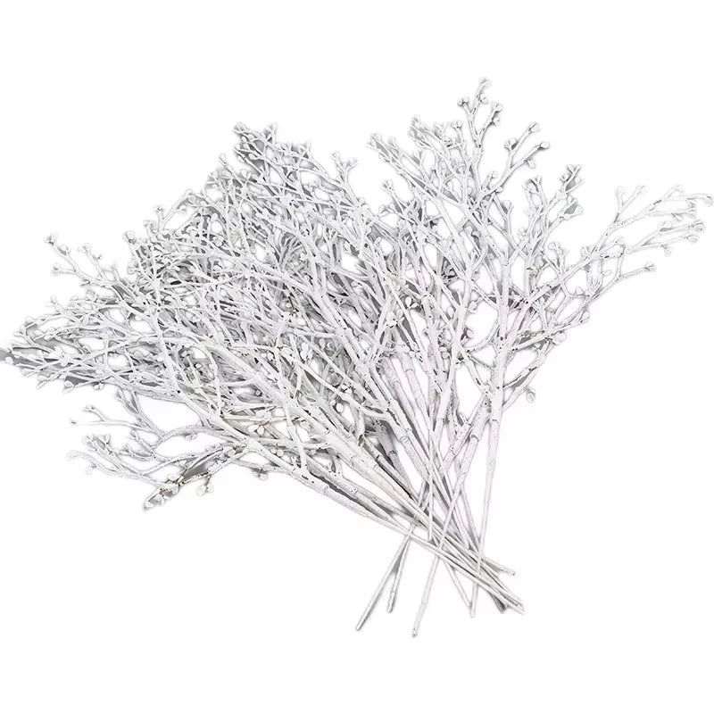 Artificial Autumn Branch Stems for Vase, Wedding & Party Décor Artificial Branch Stems Babs Milky White 10pcs