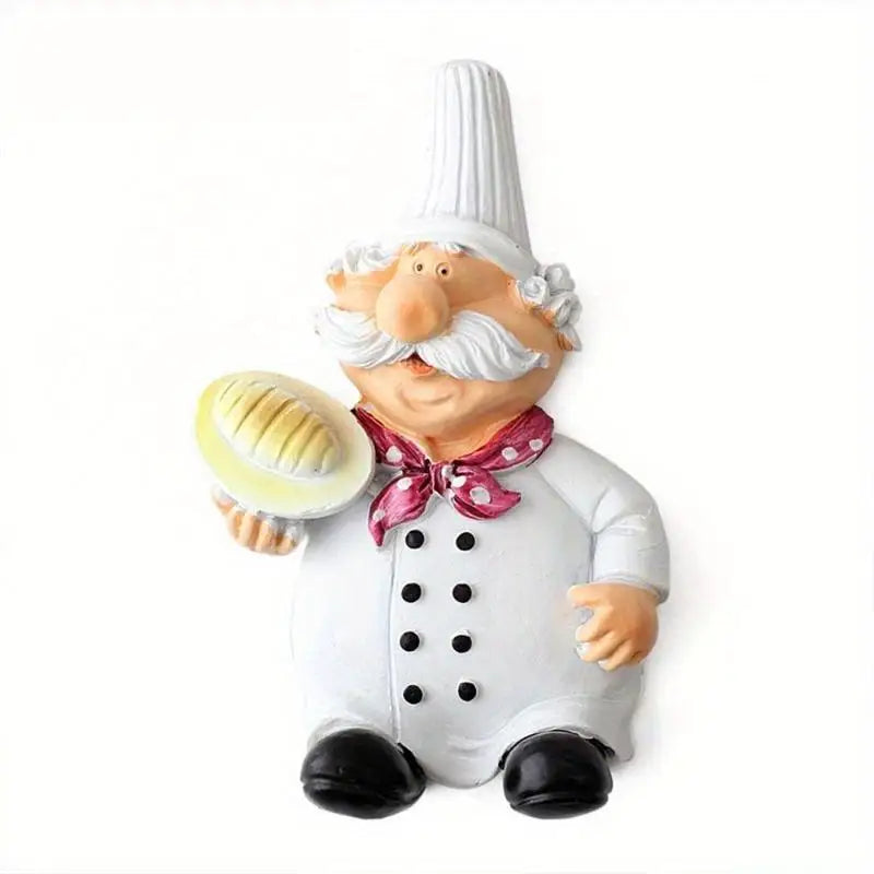 Chef Cartoon Kitchen Plug Hook Wall Organizer | Iron Decor Kitchen Wall Hook Babs