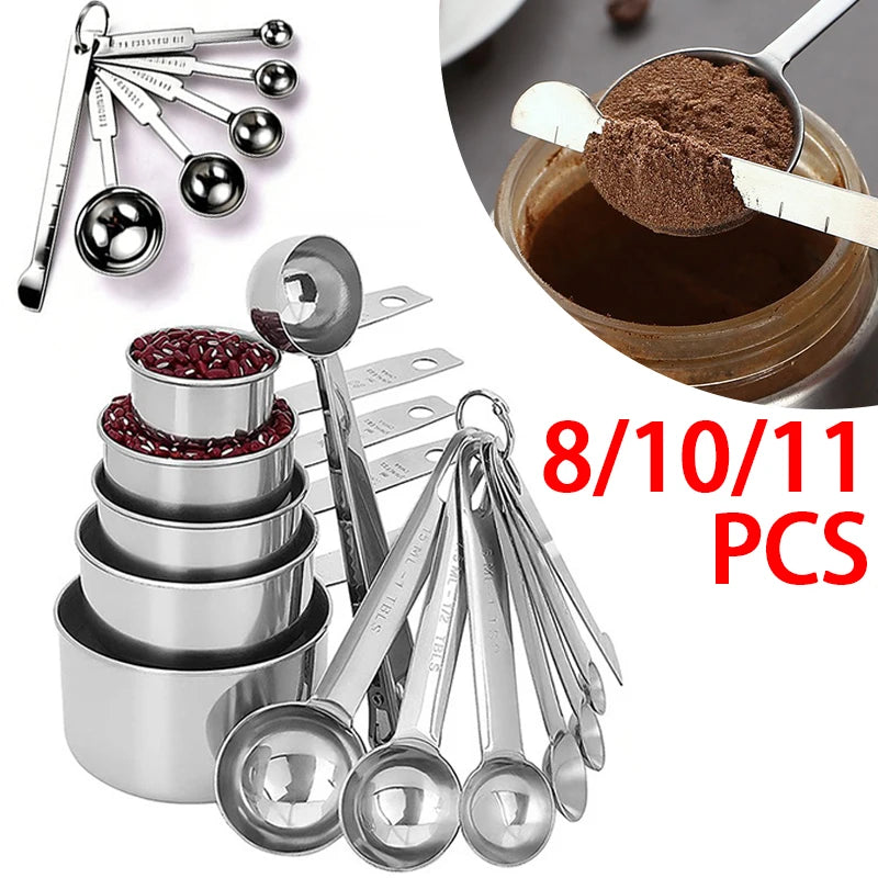 Stainless Steel Measuring Spoons Set – 6pc Stackable Kitchen Measuring Spoons Set Babs