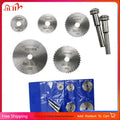 Mini HSS Circular Saw Blades – Rotary Tool Cutting Disc Set Circular Saw Blade Set Babs 5 saws with 2 rod