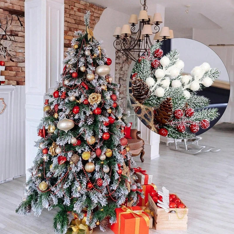 Artificial Red Berry Branch Picks – Christmas & Home Décor Artificial Berry Branches Babs