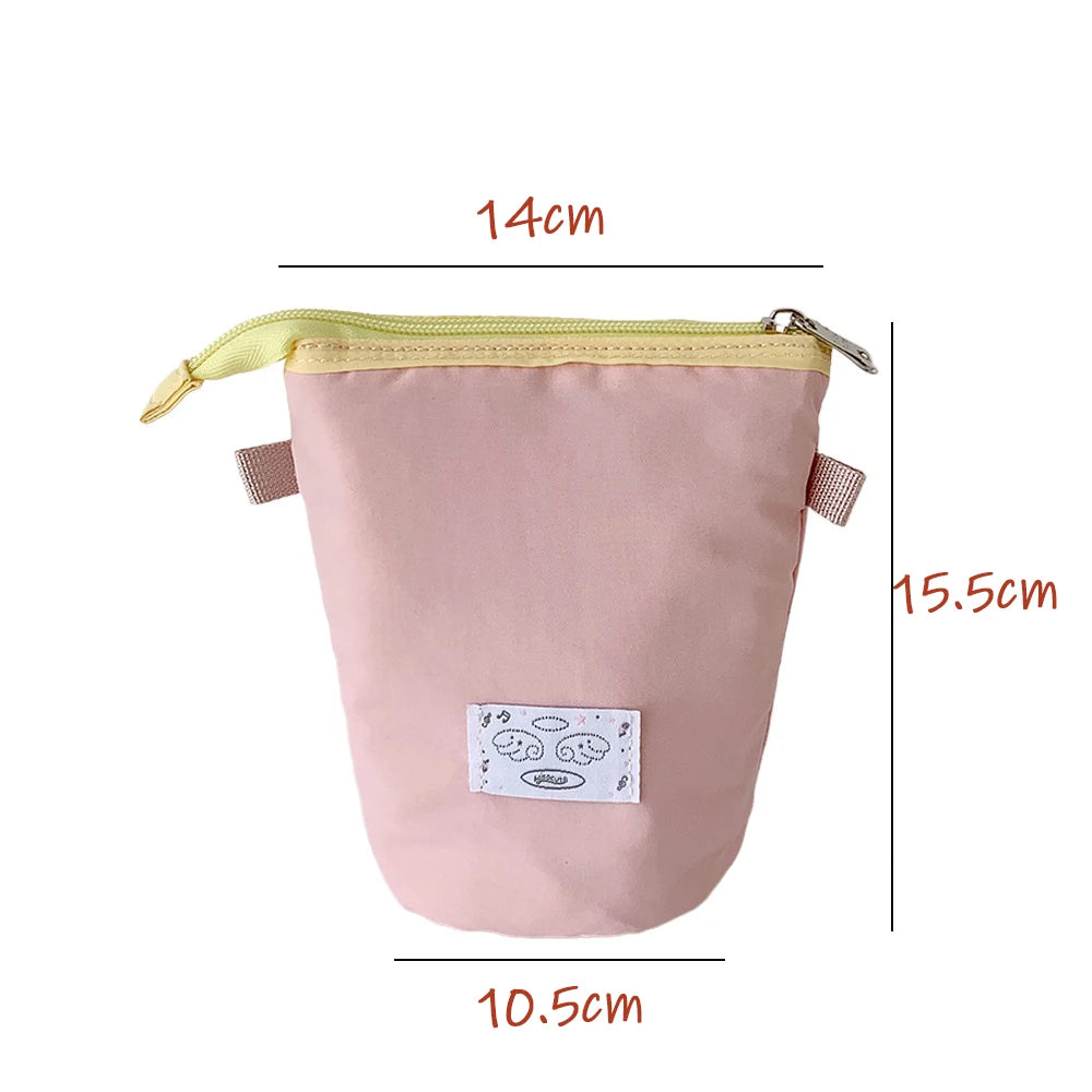 Large Capacity Vertical Pencil Case – Portable Polyester Pen Bag Pencil Case Babs