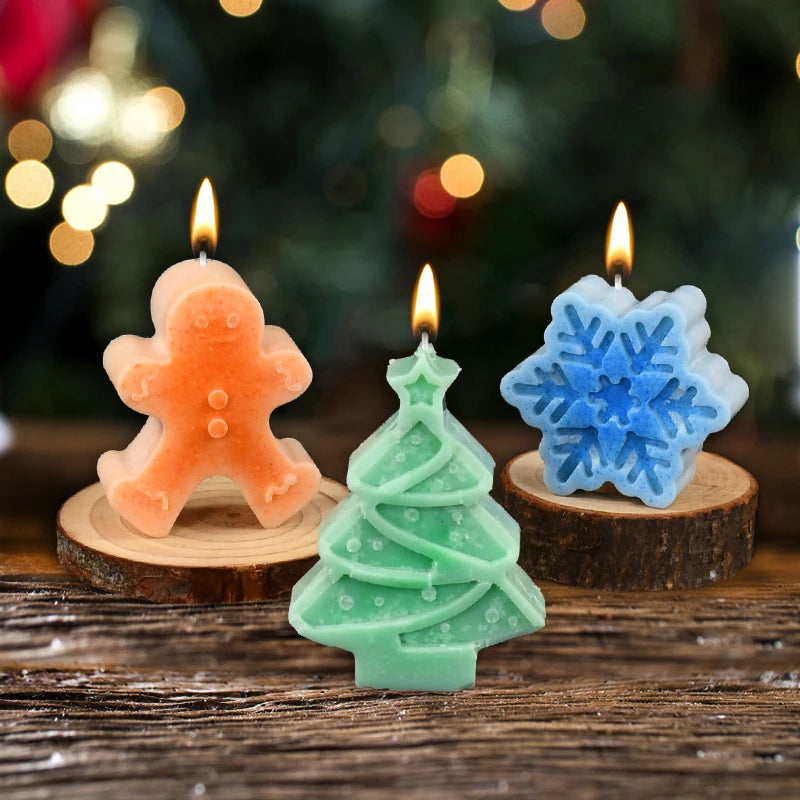 Christmas Silicone Molds – Snowflake, Elk & Xmas Tree Craft Set Silicone Craft Molds Babs