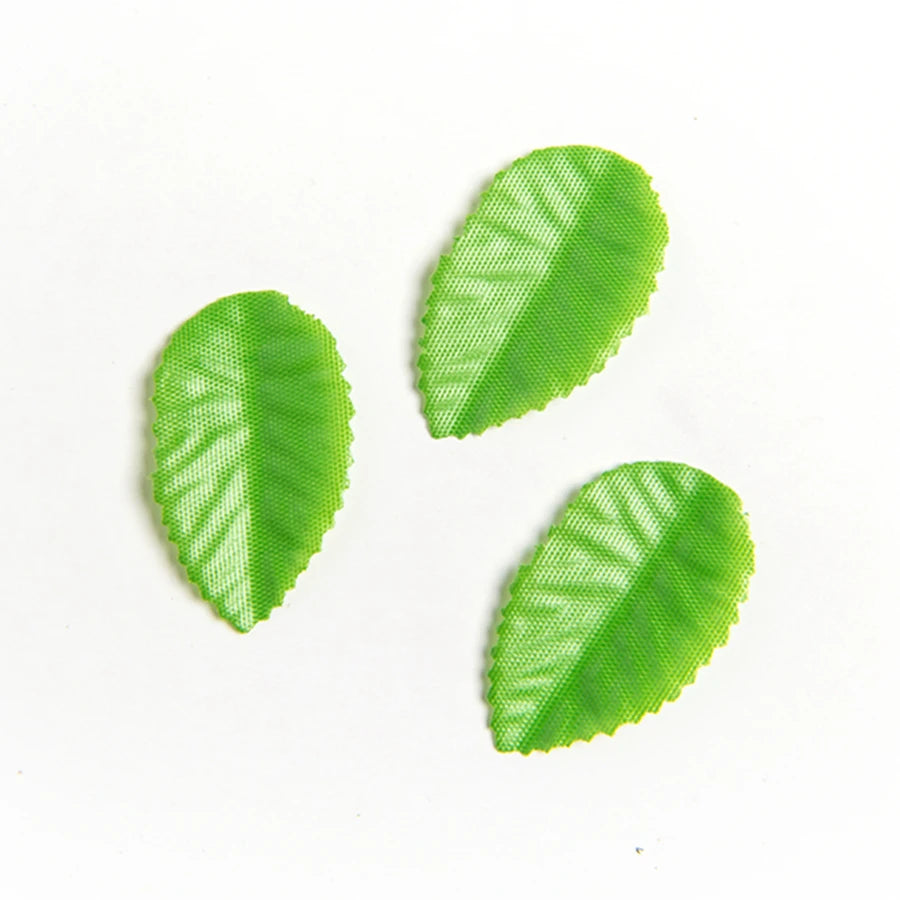 Silk Green Leaf Artificial Flowers for Wedding & Home Decor Artificial Silk Leaves Babs Style 9 4.5CM 100PCS