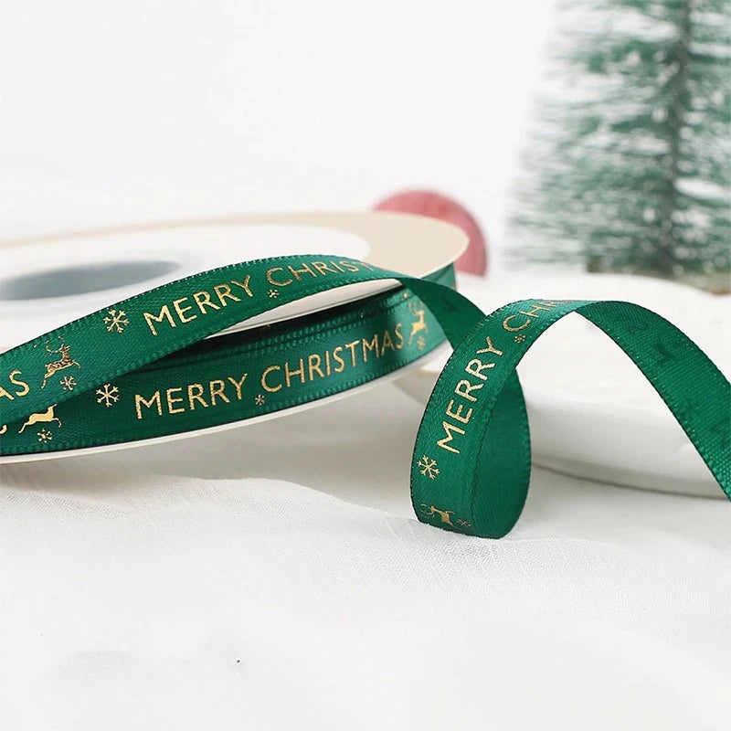 5m Christmas Ribbon – Gift Wrap, Tree & Holiday Décor Christmas Craft Ribbon Babs 1cm-06 5M