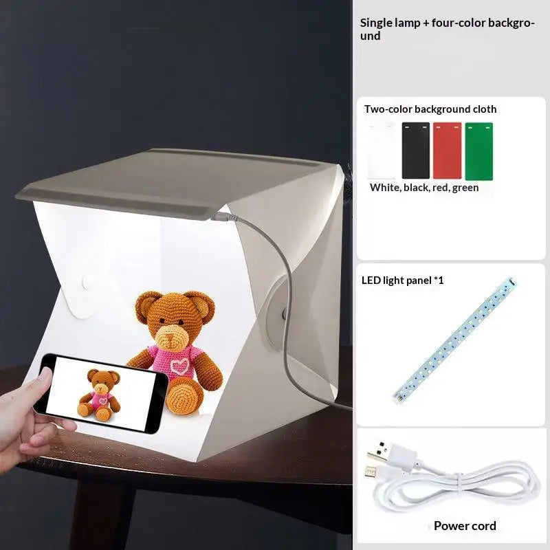Portable Foldable LED Photo Studio Lightbox Tent LED Photo Lightbox Babs A2 4Colors
