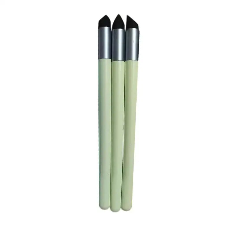 3-Piece Sponge Art Pens for Oil Painting, Shading & Sketching Sponge Art Pen Set Babs A3 Green