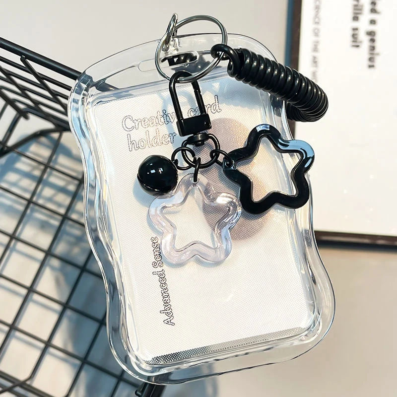 Kpop Photocard Holder Keychain – Transparent Card Sleeve Keychain Card Holder Babs