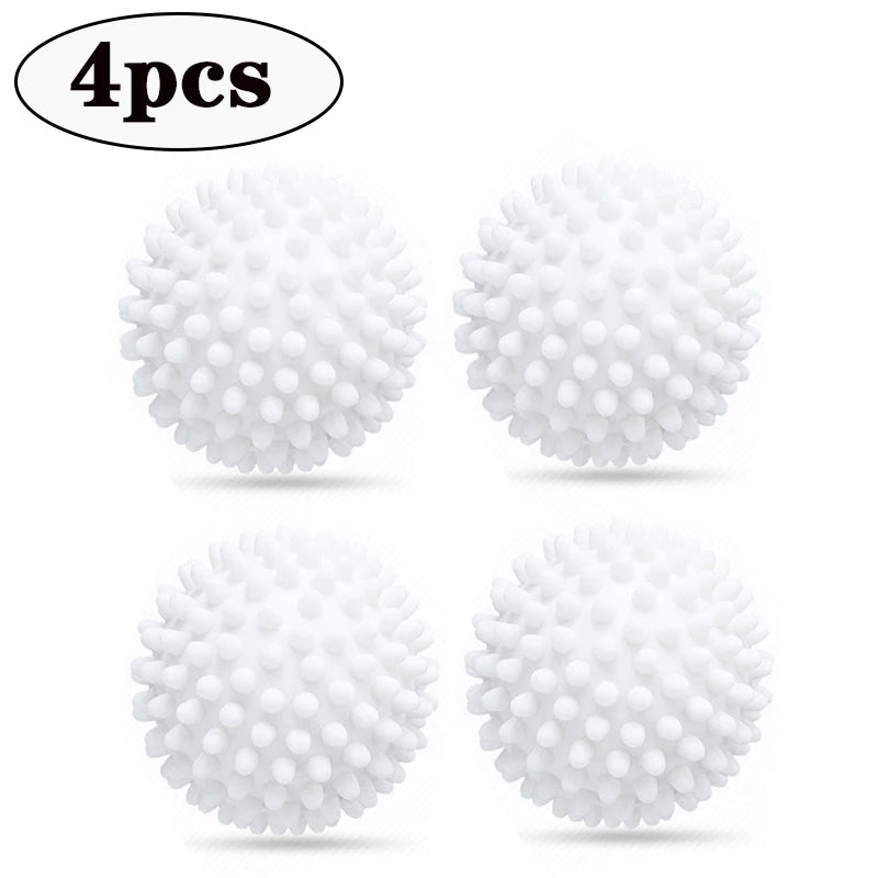 PVC Reusable Dryer Balls – Natural Fabric Softener Laundry Balls Reusable Dryer Balls Babs 4PCS