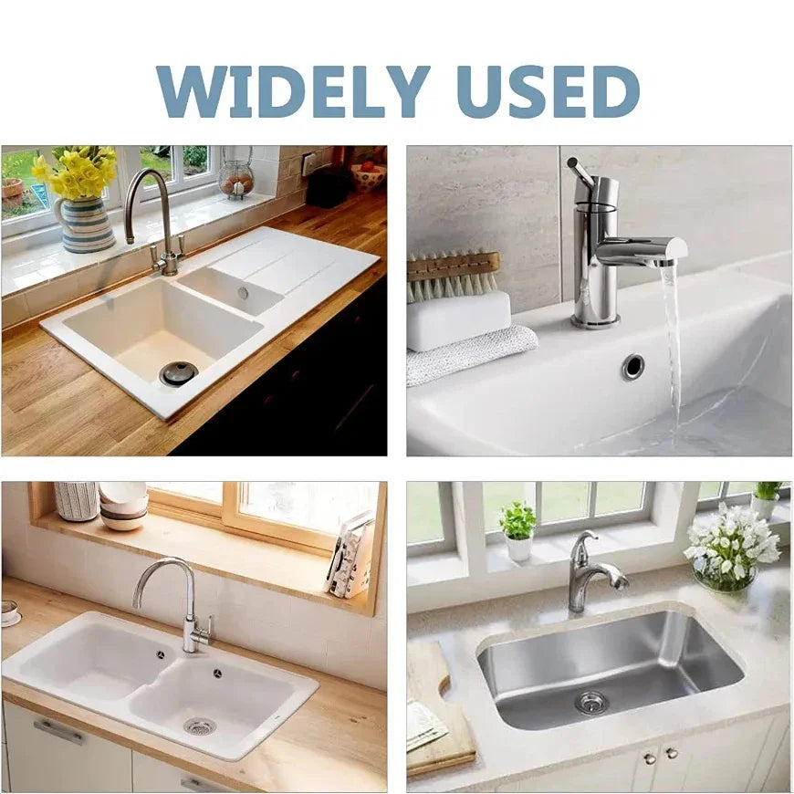 4PCS Chrome Sink Overflow Cover Rings – Basin Drain Caps Sink Overflow Cover Babs